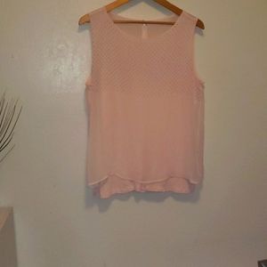 New York & Company pink silk tanktop